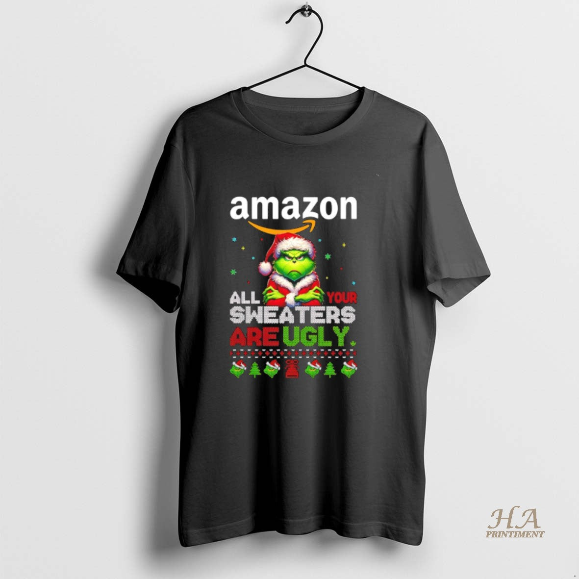 Official Grinch Christmas Amazon All Your Sweaters Are Ugly Shirt Hoodie Sweatshirt | PurePodTees.com
