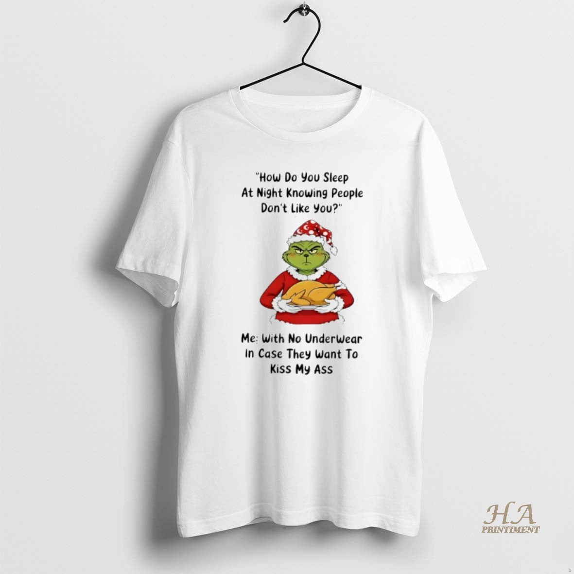 Official Grinch Christmas How Do You Sleep At Night Knowing People Dont Like You Shirt Hoodie Sweatshirt | PurePodTees.com
