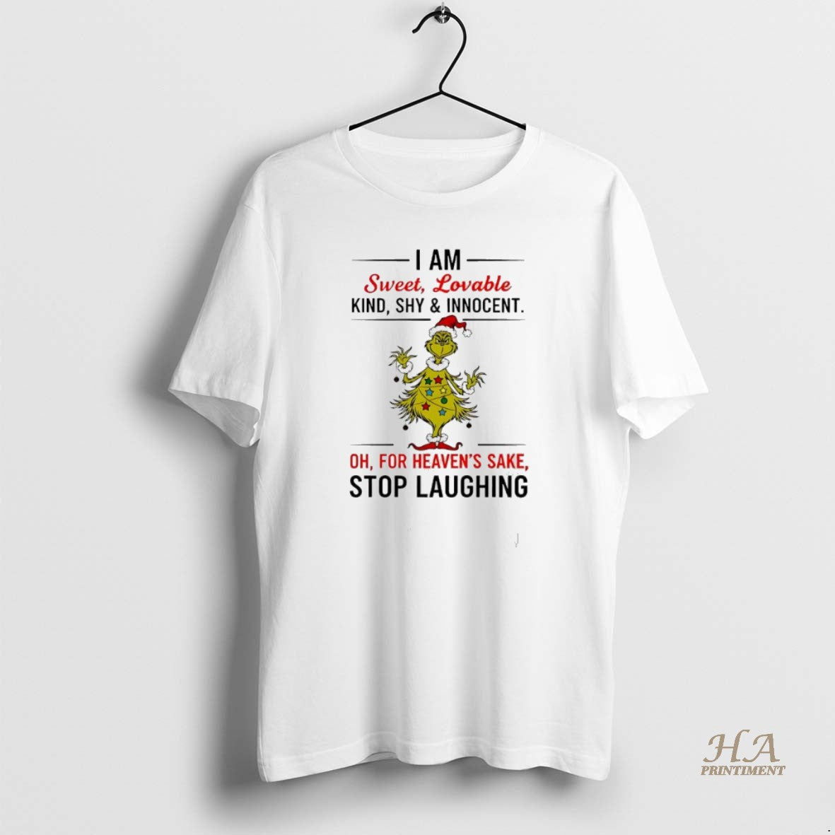 Official Grinch Christmas I Am Sweet Lovable Kind Shy And Innocent Shirt Hoodie Sweatshirt | PurePodTees.com