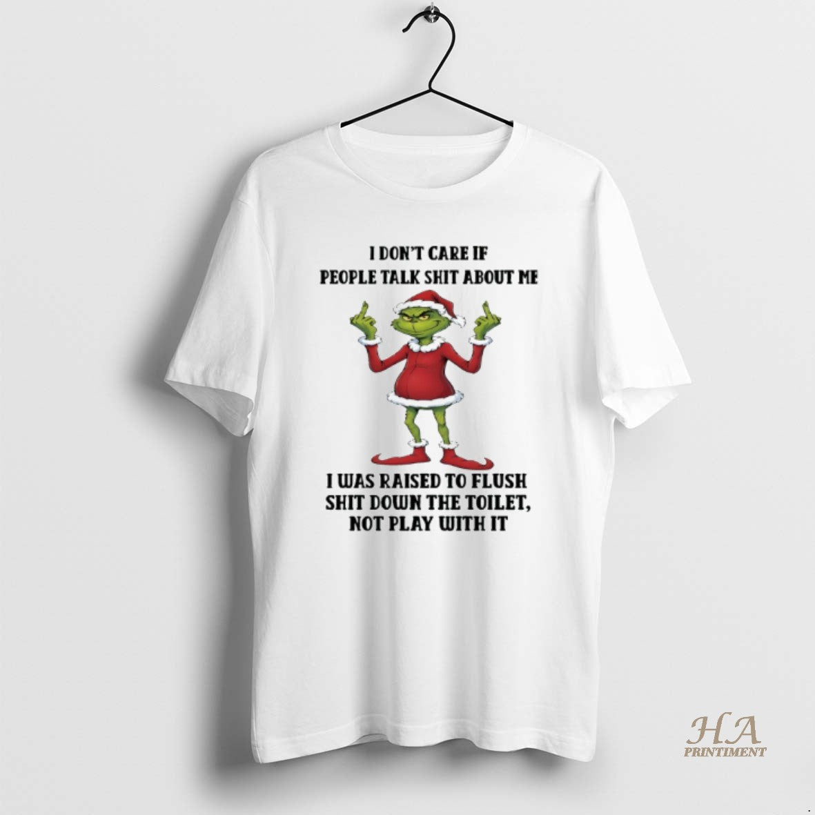 Official Grinch Christmas I Dont Care If People Talk Shit About Me Shirt Hoodie Sweatshirt | PurePodTees.com