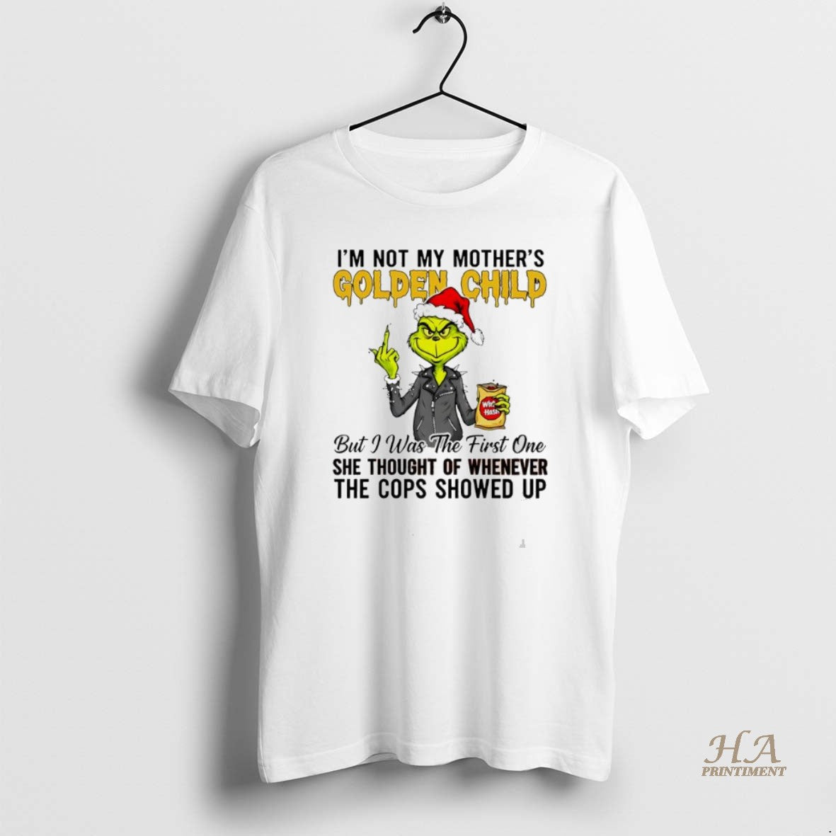 Official Grinch Christmas Im Not My Mothers Golden Child Shirt Hoodie Sweatshirt | PurePodTees.com