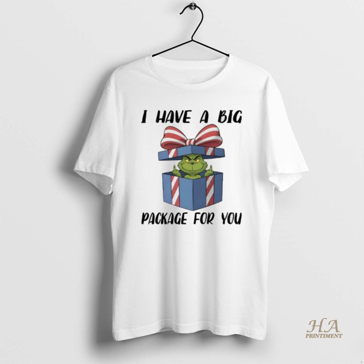 Official Grinch Christmas Gift I Have A Big Package For You Shirt Hoodie Sweatshirt | PurePodTees.com