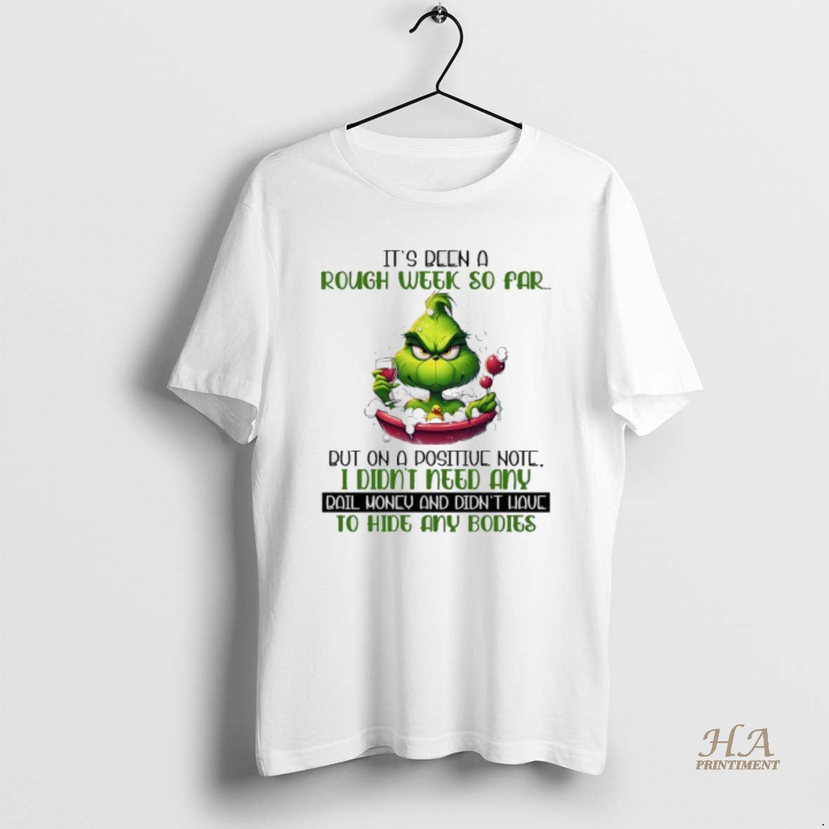 Official Grinch Christmas Its Been A Rough Week So Far But On A Positive Note Shirt Hoodie Sweatshirt | PurePodTees.com