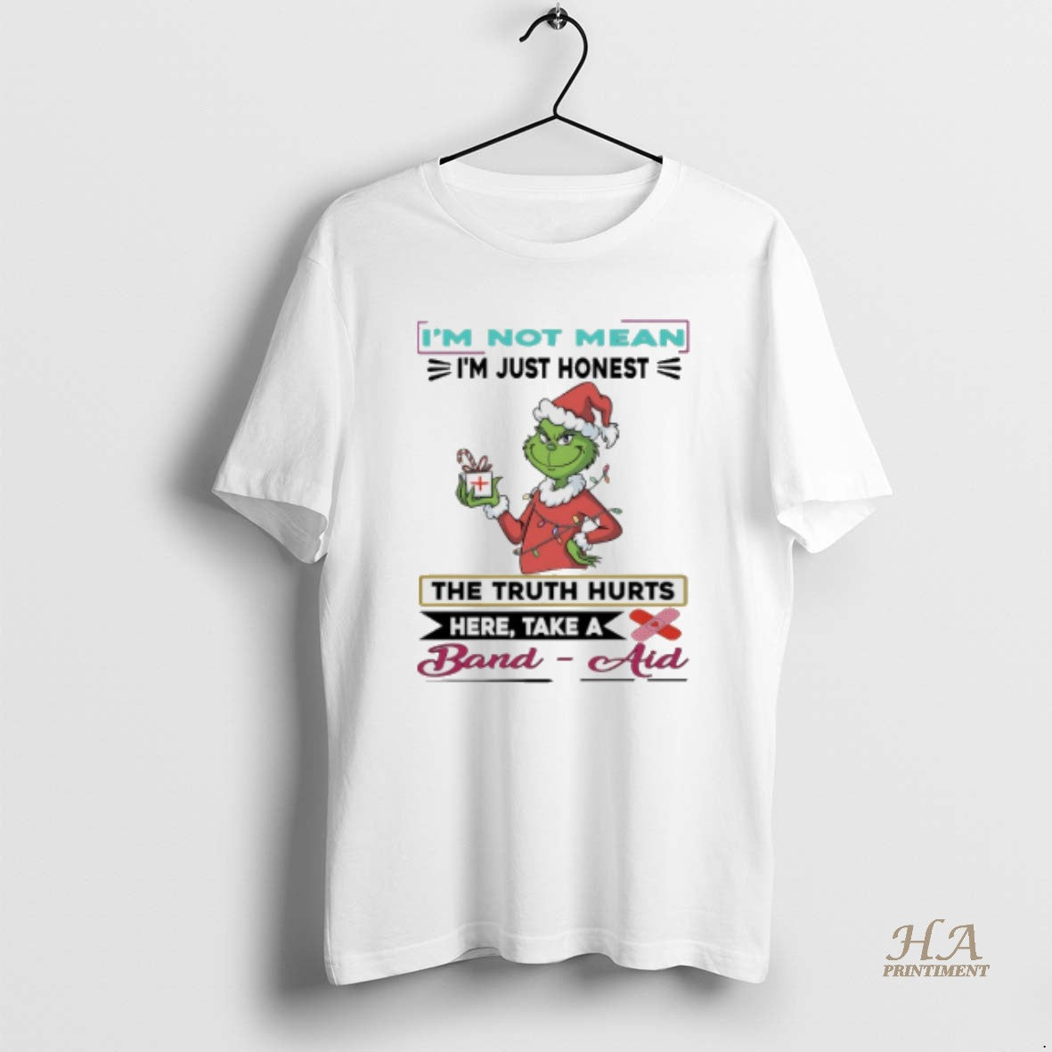 Official Grinch Christmas Light Im Not Mean Im Just Honest The Truth Hurts Here Take Shirt Hoodie Sweatshirt