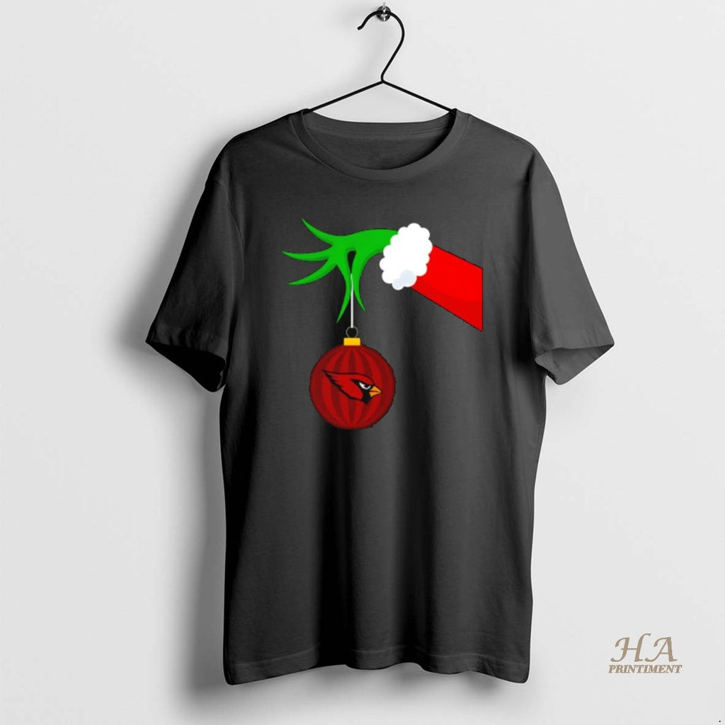 Official Grinch Hand Merry Christmas Arizona Cardinals Shirt Hoodie Sweatshirt | PurePodTees.com