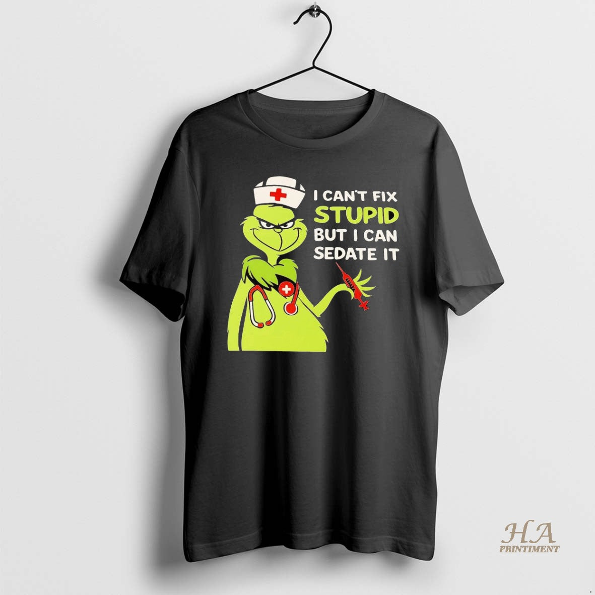 Official Grinch I Cant Fix Stupid But I Can Sedate It Christmas Shirt Hoodie Sweatshirt | PurePodTees.com
