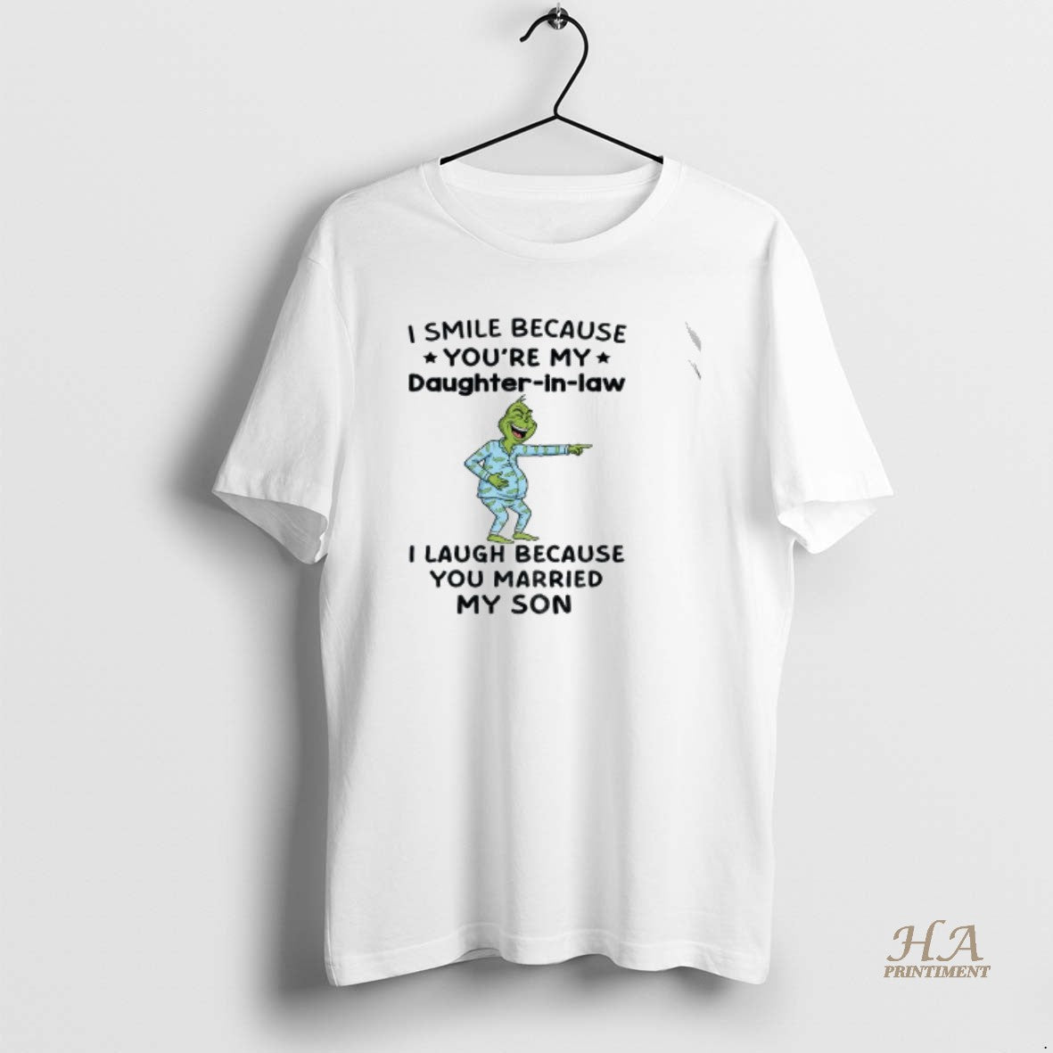 Official Grinch I Smile Because Youre My Daughter In Law I Laugh Because You Married Shirt Hoodie Sweatshirt