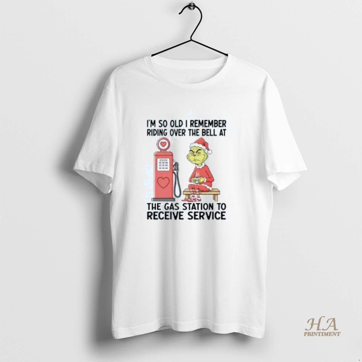 Official Grinch Im So Old I Remember Riding Over The Bell Christmas Shirt Hoodie Sweatshirt | PurePodTees.com
