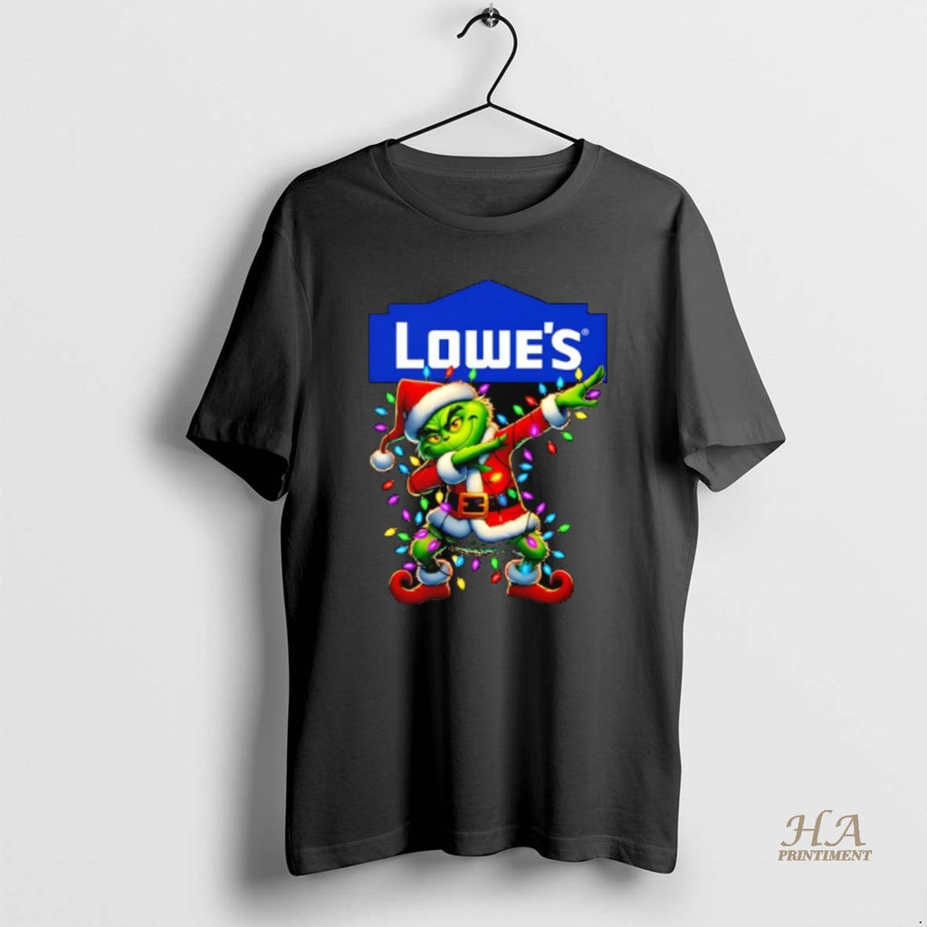 Official Grinch Lights Dabbing Christmas X Lowes Shirt Hoodie Sweatshirt | PurePodTees.com
