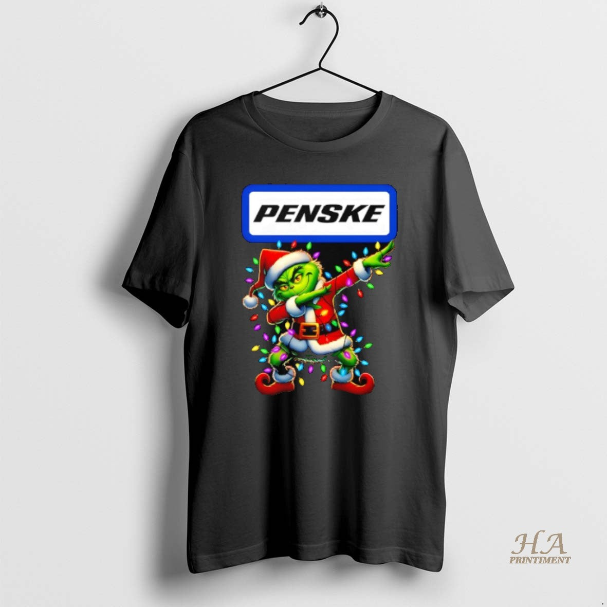 Official Grinch Lights Dabbing Christmas X Penske Shirt Hoodie Sweatshirt | PurePodTees.com