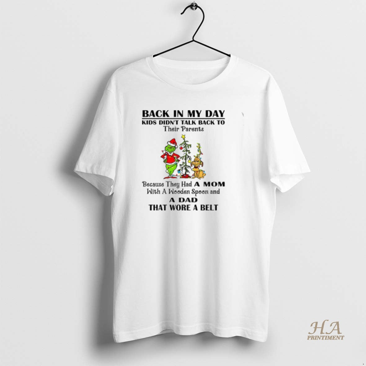 Official Grinch Santa Claus Back In My Day Kids Didnt Talk Back To Their Parents Shirt Hoodie Sweatshirt | PurePodTees.com