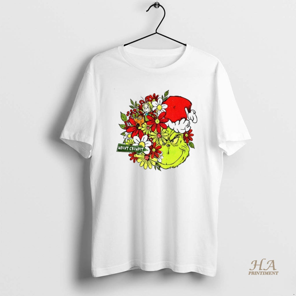Official Grinch Santa Hat Mount Crumpit Merry Christmas Shirt Hoodie Sweatshirt | PurePodTees.com