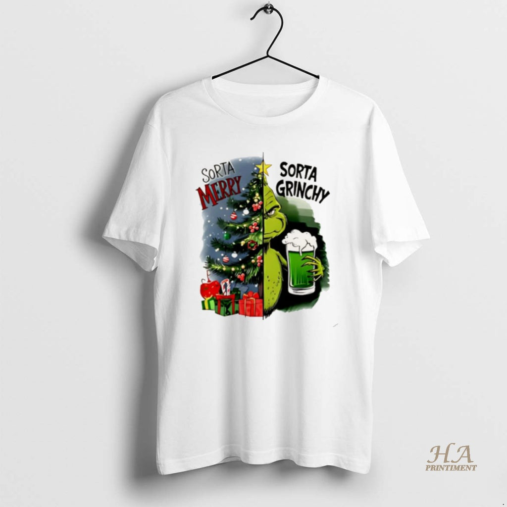 Official Grinch Sorta Merry Sorta Grinchy Christmas Christmas Shirt Hoodie Sweatshirt | PurePodTees.com