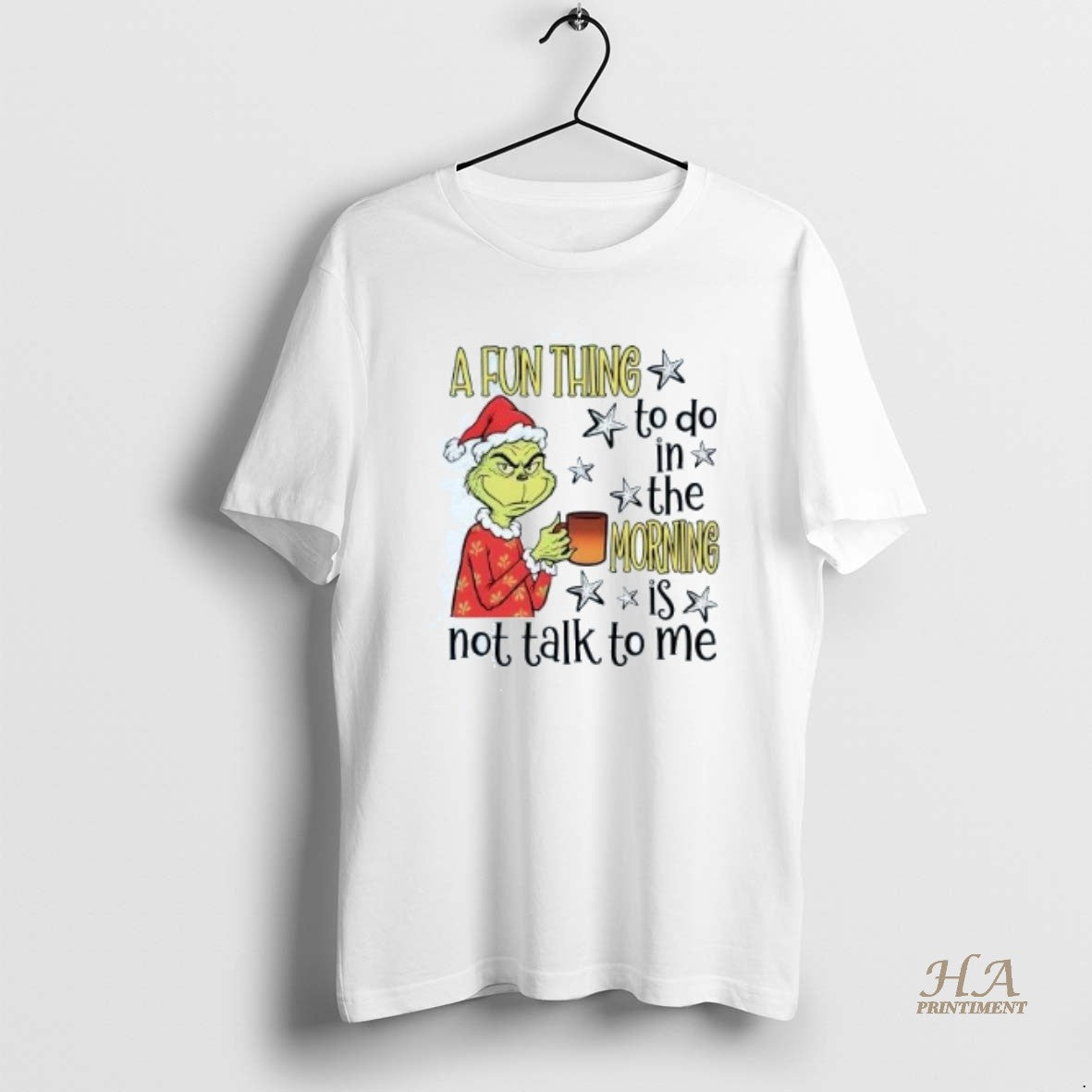 Official Grinch A Fun Thing To Do In The Morning Christmas Shirt Hoodie Sweatshirt | PurePodTees.com