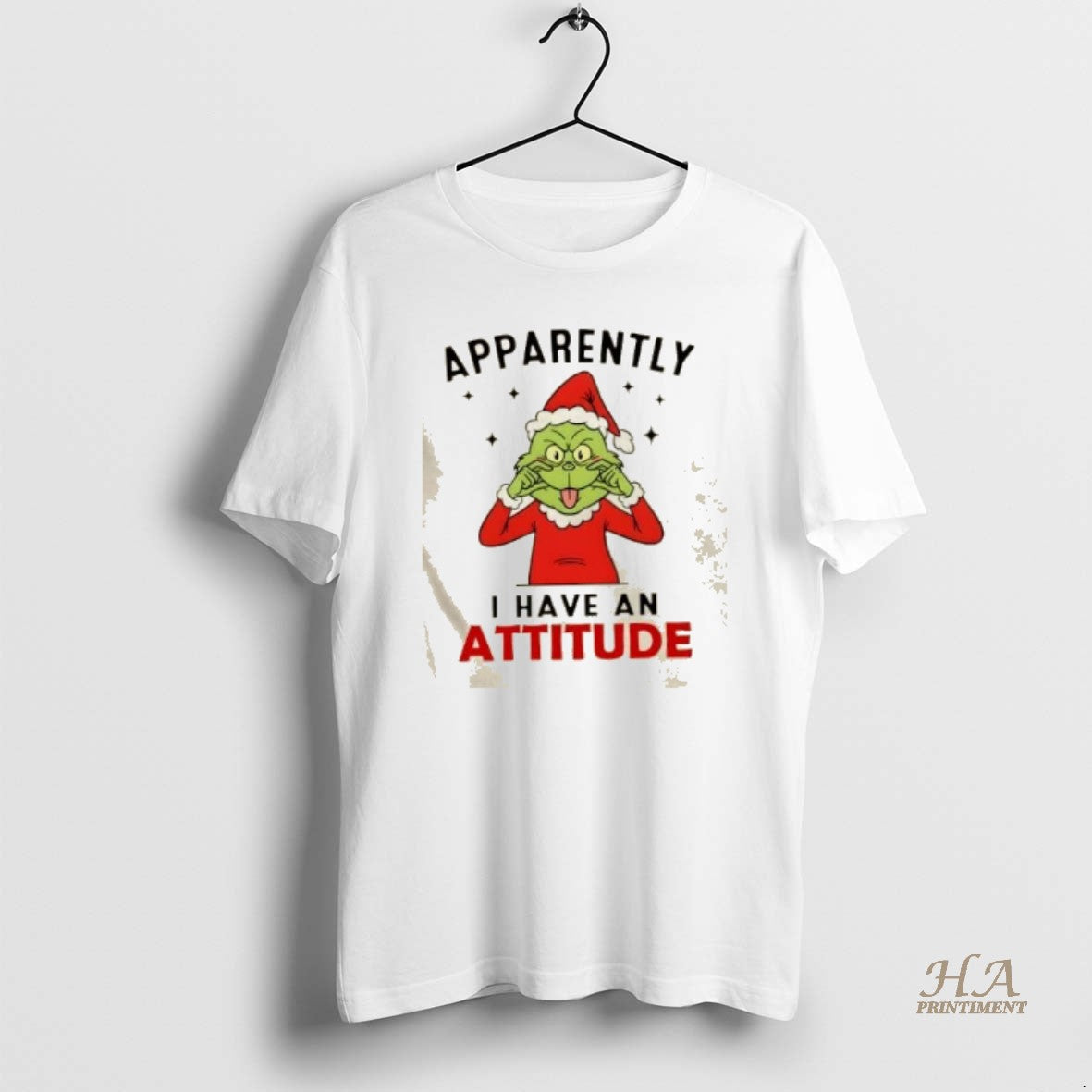 Official Grinch Apparentty I Have An Attitude Christmas Shirt Hoodie Sweatshirt | PurePodTees.com