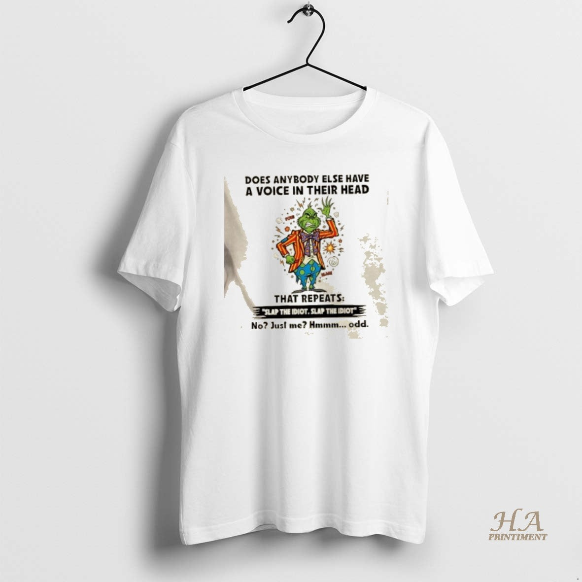 Official Grinch Does Anybody Else Have A Voice In Their Head That Repeats Shirt Hoodie Sweatshirt | PurePodTees.com