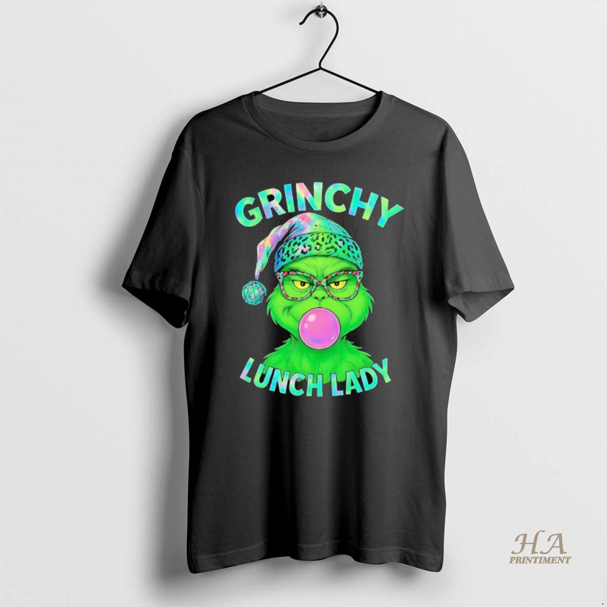 Official Grinch Grinchy Lunch Lady Christmas Shirt Hoodie Sweatshirt | PurePodTees.com