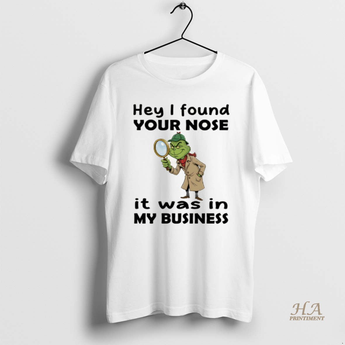 Official Grinch Hey I Found Your Nose It Was In My Business Merry Christmas Shirt Hoodie Sweatshirt | PurePodTees.com