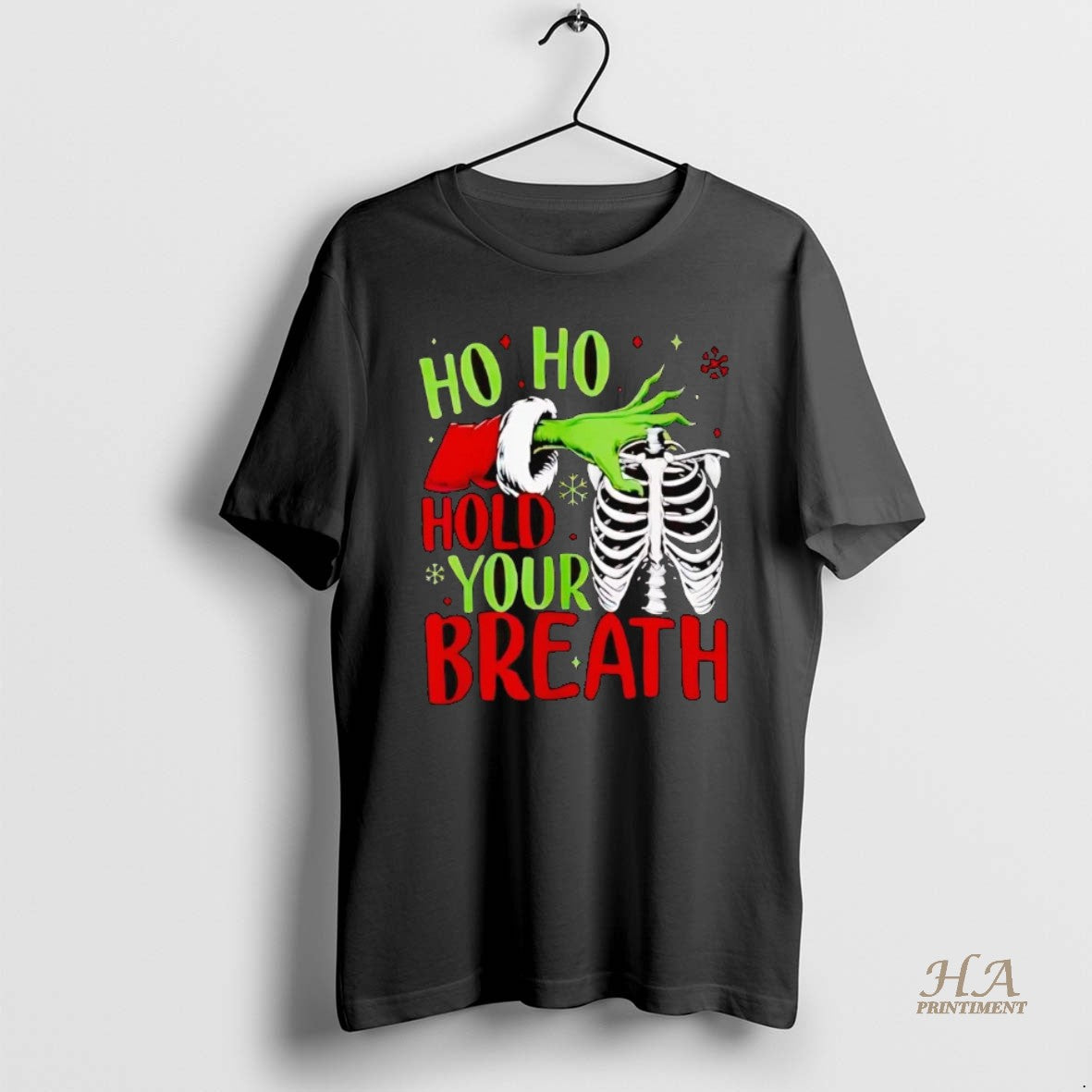 Official Grinch Ho Ho Hold Your Breath Christmas Shirt Hoodie Sweatshirt | PurePodTees.com