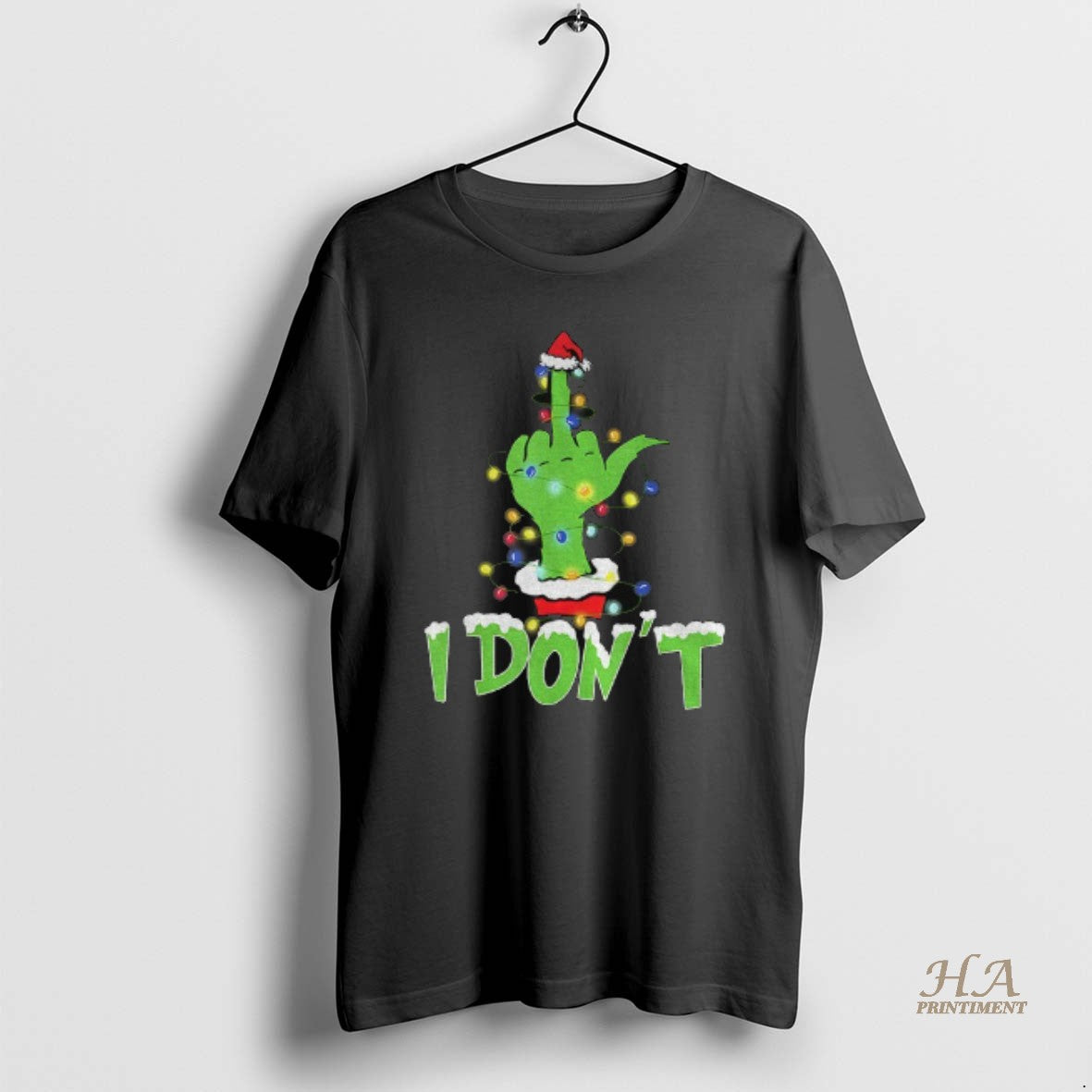 Official Grinch Middle Finger I Dont Merry Christmas Shirt Hoodie Sweatshirt | PurePodTees.com