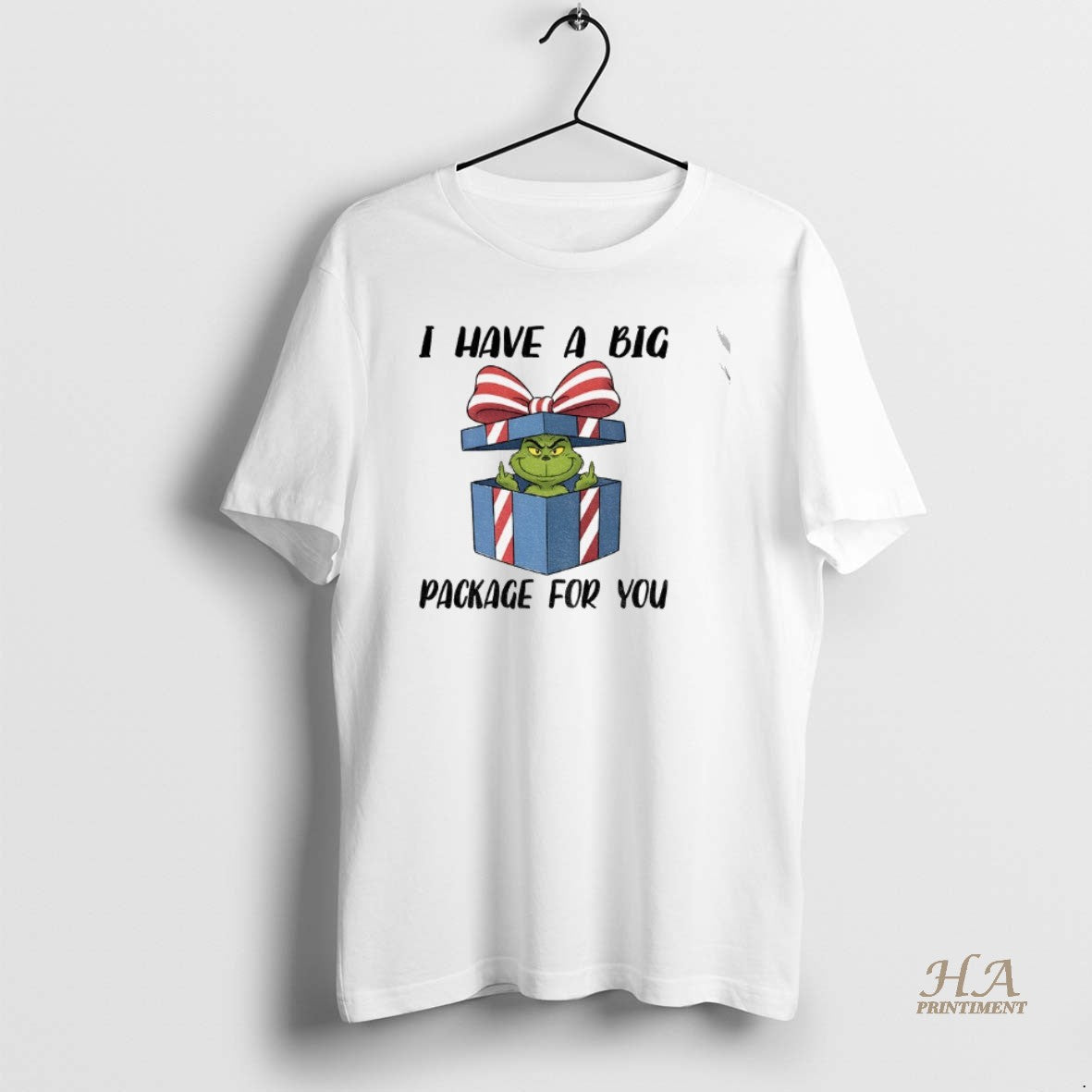 Official Grinch Middle Finger I Have A Big Package For You Christmas Shirt Hoodie Sweatshirt | PurePodTees.com