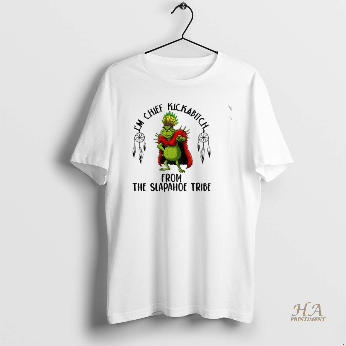 Official Grinch Native King Chief Kickabitch From The Slapahoe Tribe Vintage Shirt Hoodie Sweatshirt | PurePodTees.com