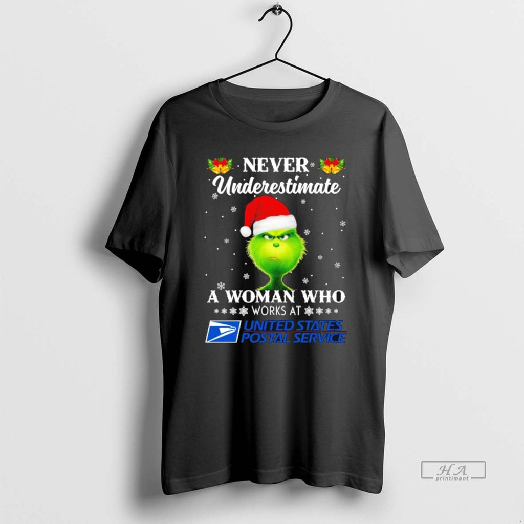 Official Grinch Never Underestimate A Woman Who Works At Usps