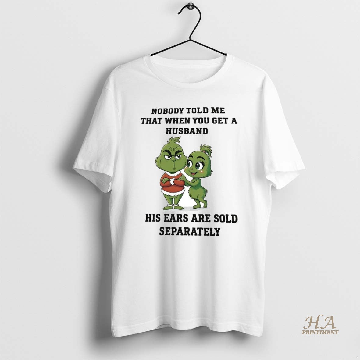 Official Grinch Nobody Told Me That When You Get A Husband Christmas Shirt Hoodie Sweatshirt | PurePodTees.com