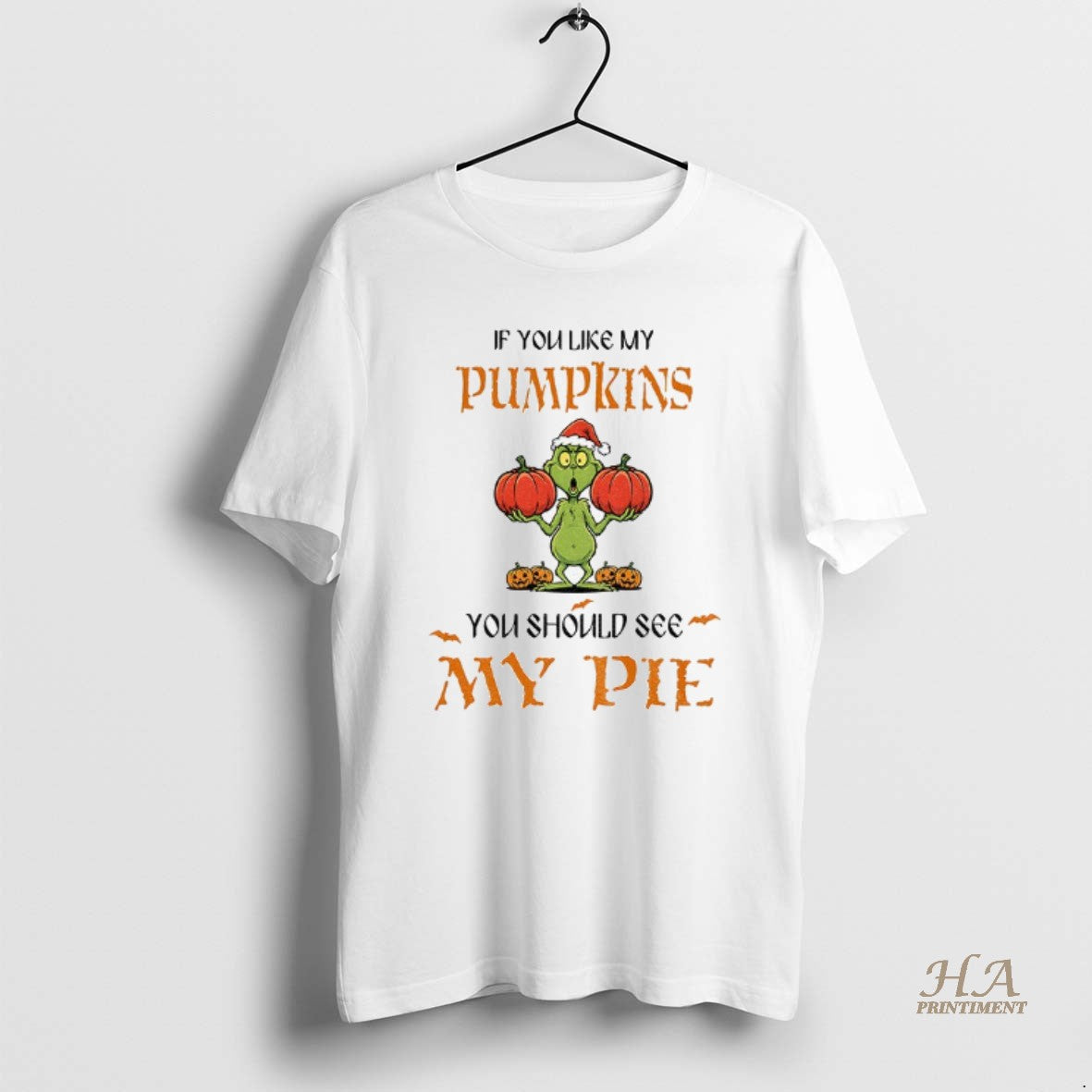 Official Grinch Pumpkin If You Like My Pumpkins You Should See My Pie Christmas Shirt Hoodie Sweatshirt | PurePodTees.com