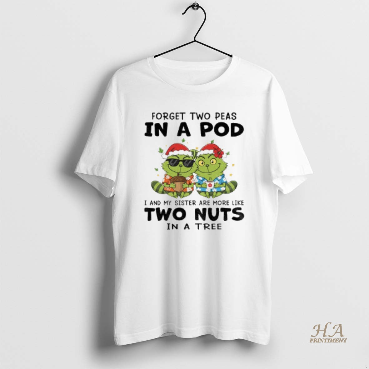 Official Grinch Raccoon Forget Two Peas In A Pod I And My Sister Are More Shirt Hoodie Sweatshirt | PurePodTees.com