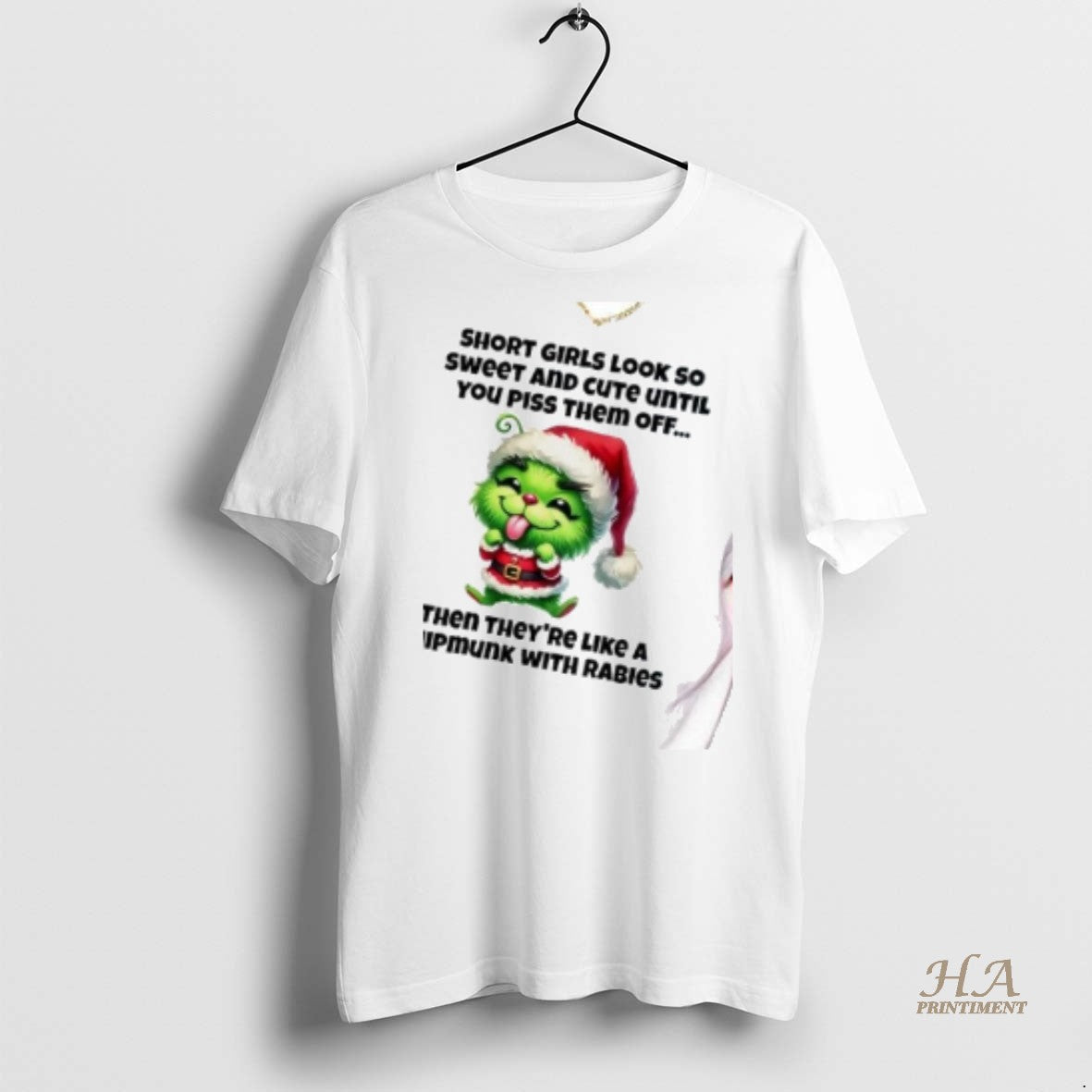 Official Grinch Short Girls Look So Sweet Cute Until You Piss Them Off Christmas Shirt Hoodie Sweatshirt | PurePodTees.com