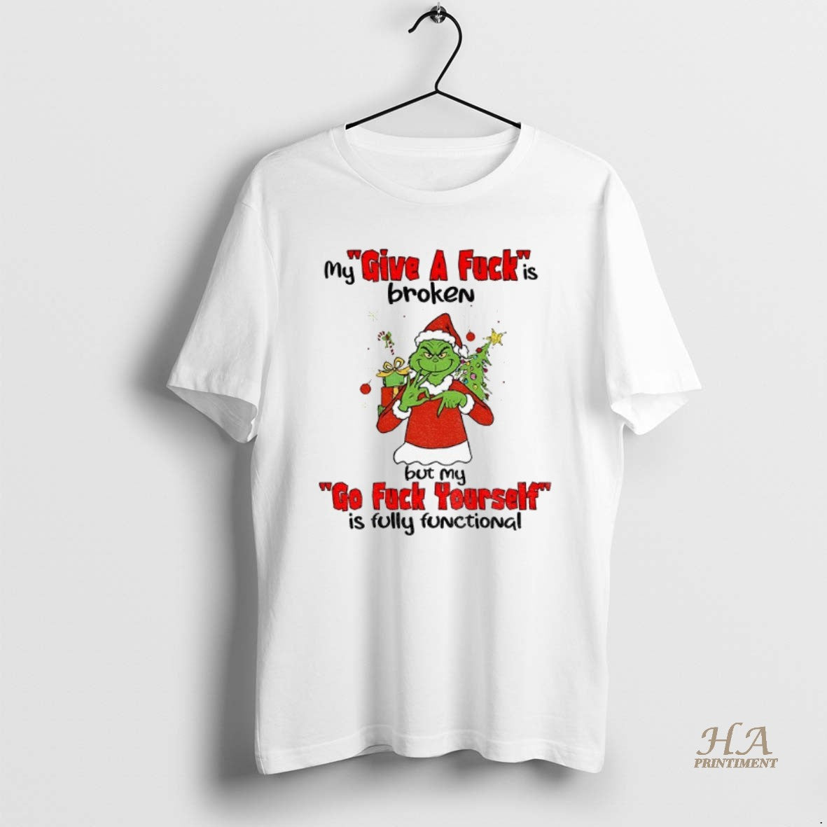 Official Grinch Six Seven My Give A Fuck Is Broken Go Fuck Yourself Is Fully Shirt Hoodie Sweatshirt | PurePodTees.com
