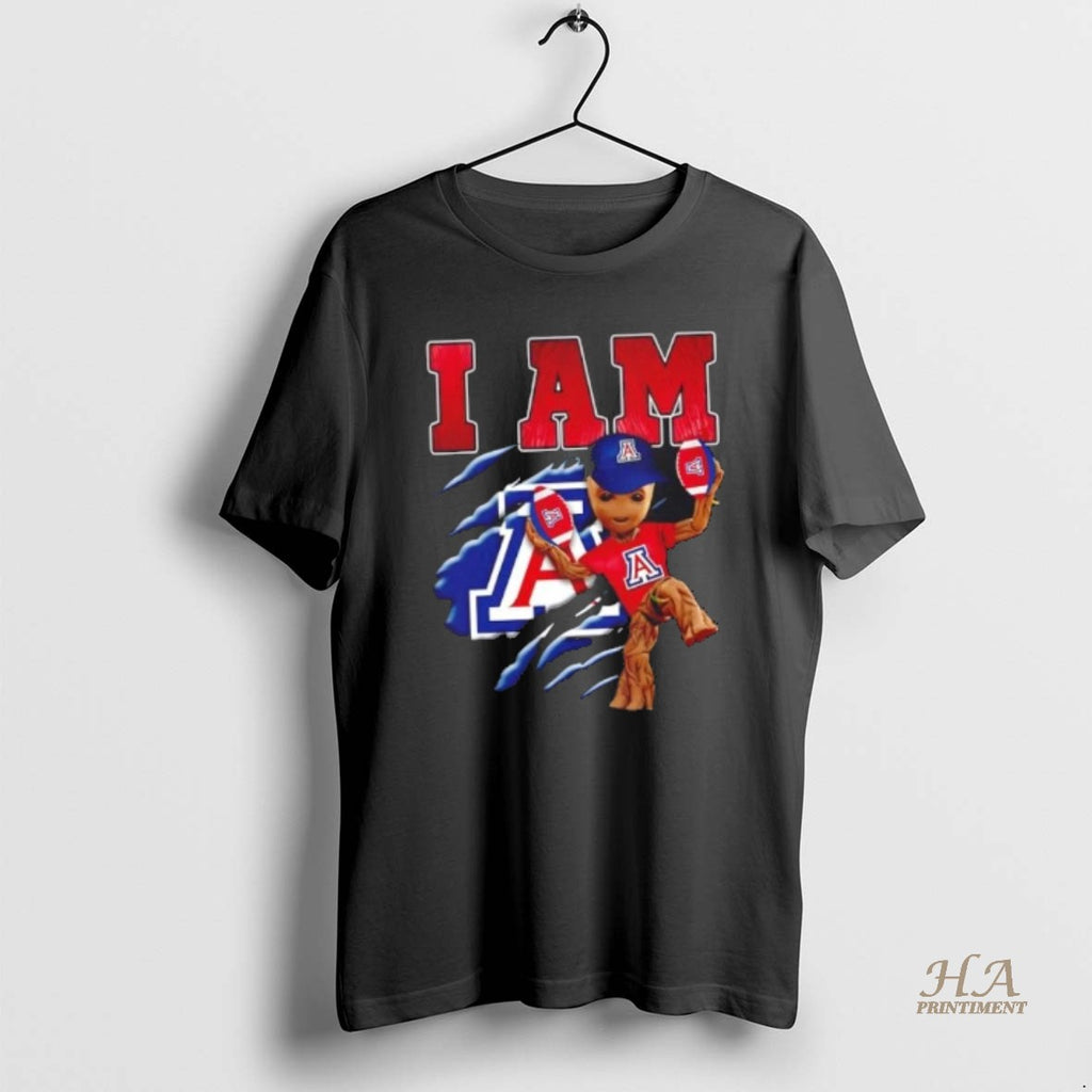 Official Groot I Am Arizona Wildcats Fan Shirt Hoodie Sweatshirt | PurePodTees.com