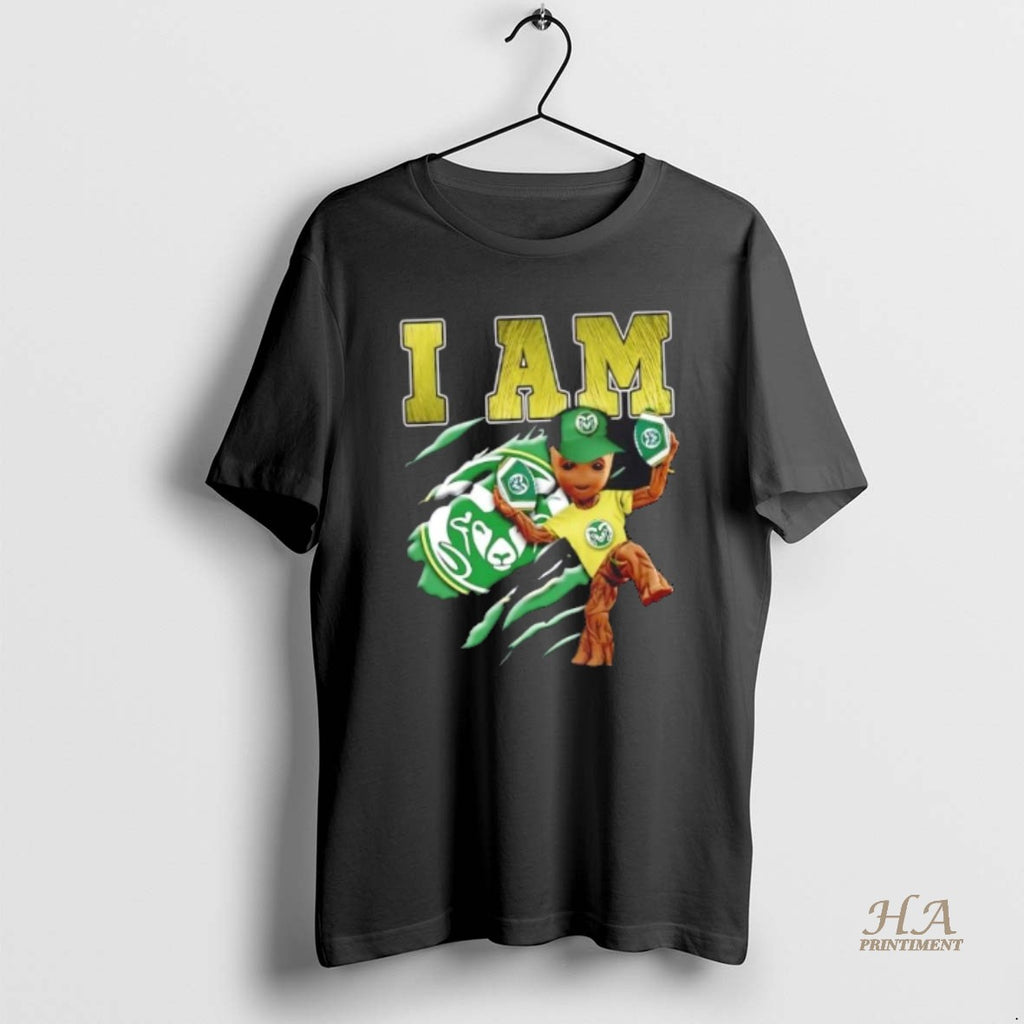 Official Groot I Am Colorado State Rams Fan Shirt Hoodie Sweatshirt | PurePodTees.com