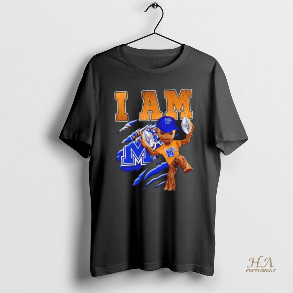 Official Groot I Am Memphis Tigers Fan Shirt Hoodie Sweatshirt | PurePodTees.com