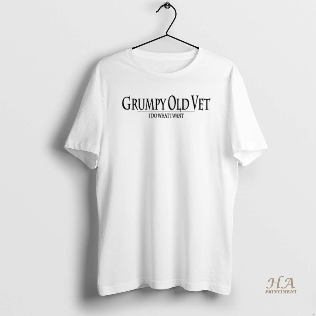 Official Grumpy Old Vet I Do What I Want Veterans Day Shirt Hoodie Sweatshirt | PurePodTees.com