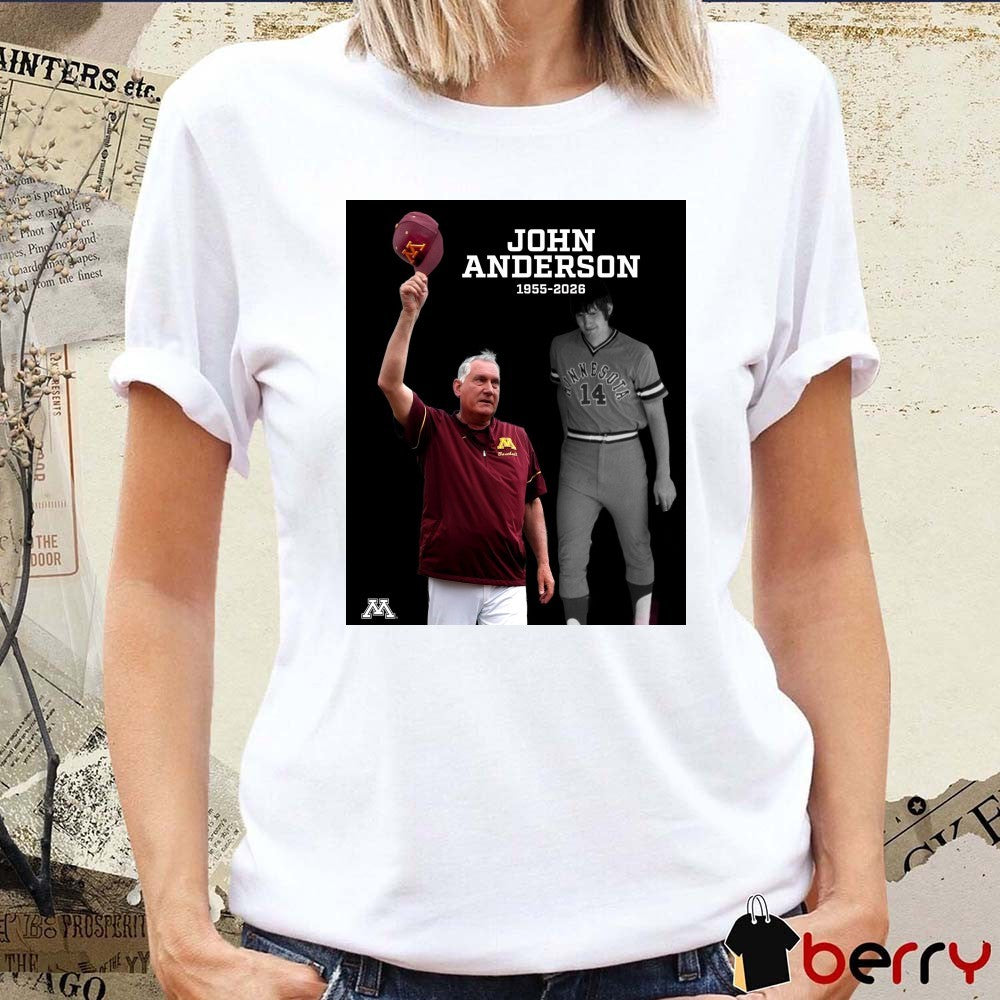 Hall of Fame coach John Anderson 1955 – 2026 Minnesota Baseball Poster t-shirt
