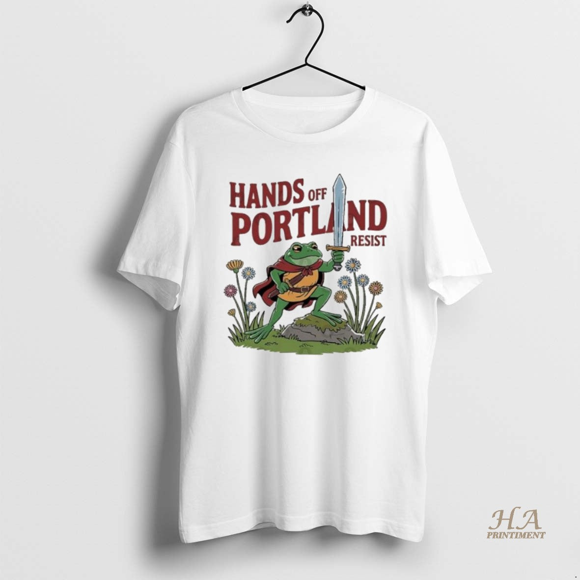 Official Hands Off Portland Frogs Resist Shirt Hoodie Sweatshirt | PurePodTees.com