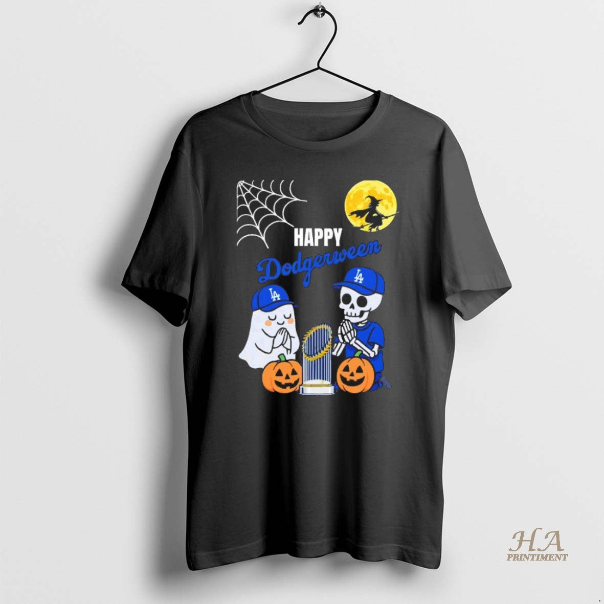 Official Happy Dodgerween Boo And Skeleton Praying For La Dodgers 2025 World Series Blackshirt Shirt Hoodie Sweatshirt