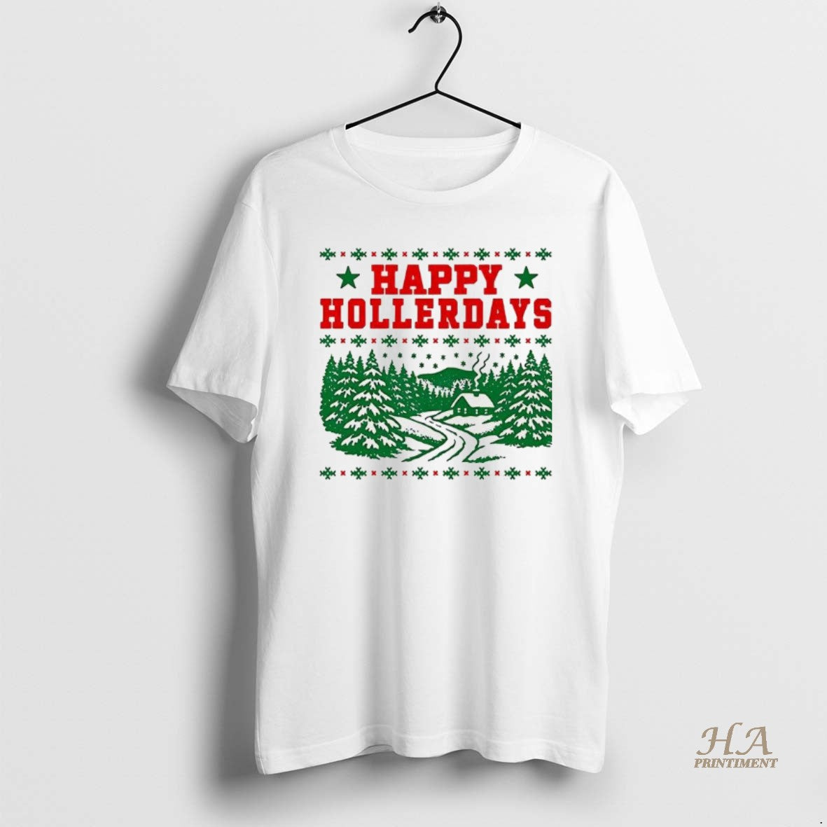 Official Happy Hollerdays Ugly Christmas Shirt Hoodie Sweatshirt | PurePodTees.com