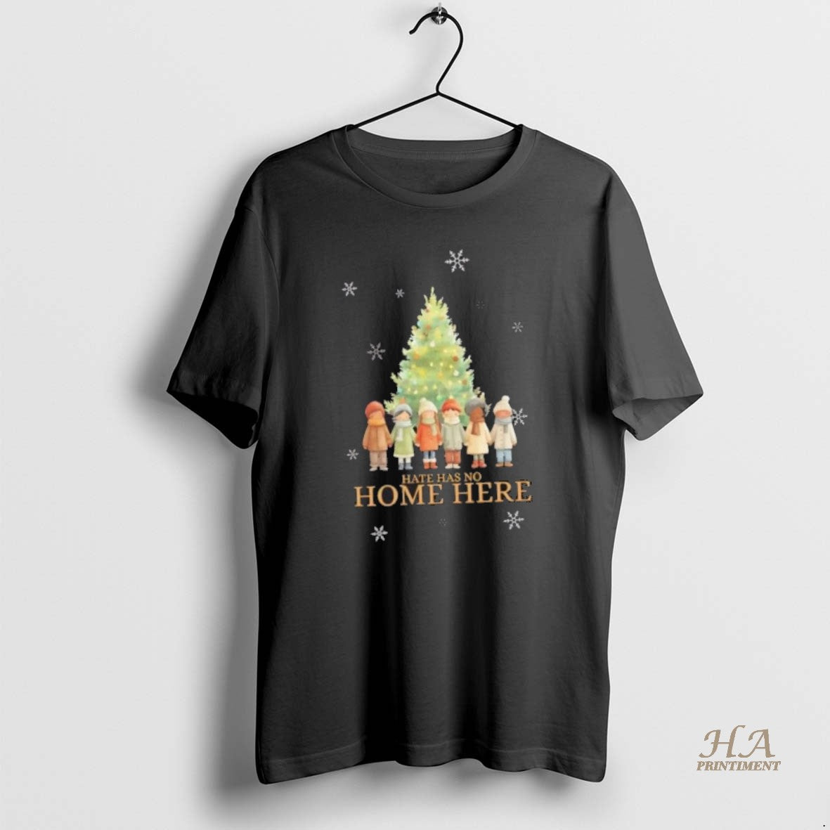 Official Hate Has No Home Here Christmas Tree Shirt Hoodie Sweatshirt | PurePodTees.com