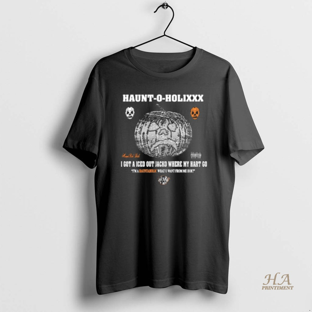 Official Haunt O Holixxx I Got A Iced Out Jacko Where My Hart Go Shirt Hoodie Sweatshirt | PurePodTees.com