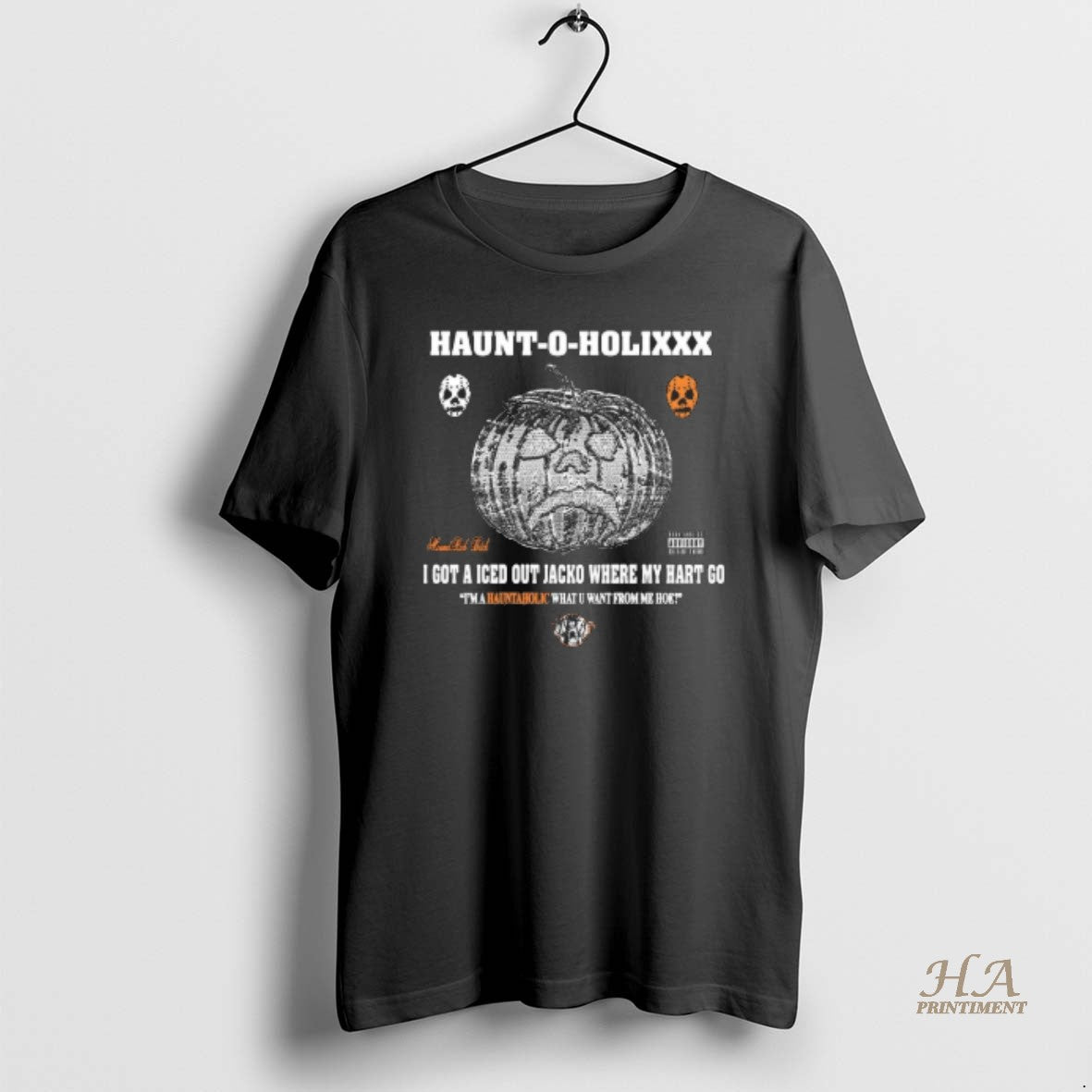 Official Haunt O Holixxx I Got A Iced Out Jacko Where My Hart Go Shirt Hoodie Sweatshirt | PurePodTees.com