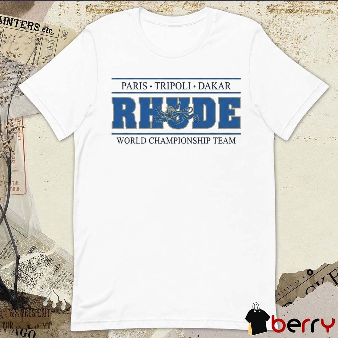 Heliot Ramos Paris Tripoli Dakar Rhude World Championship Team t-shirt