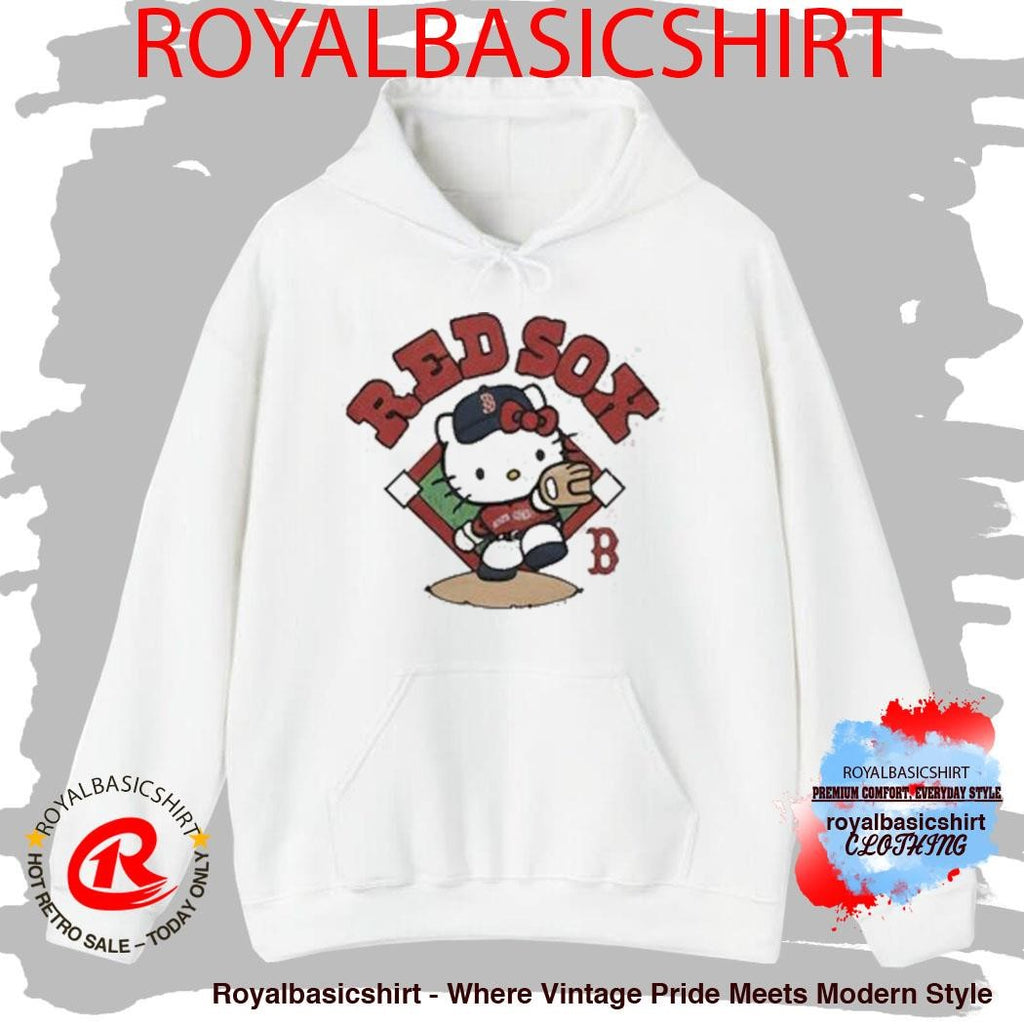 Hello Kitty x Boston Red Sox Swing Cartoon Shirt
