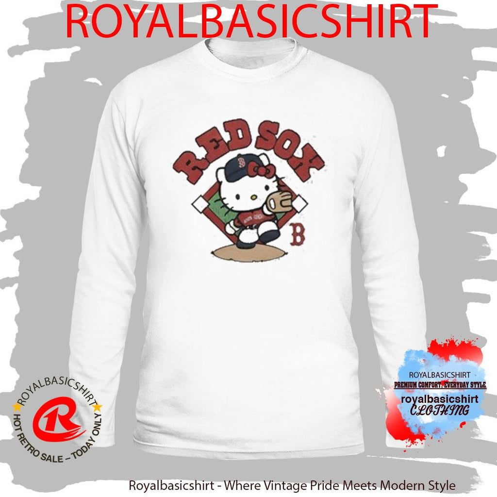 Hello Kitty x Boston Red Sox Swing Cartoon Shirt