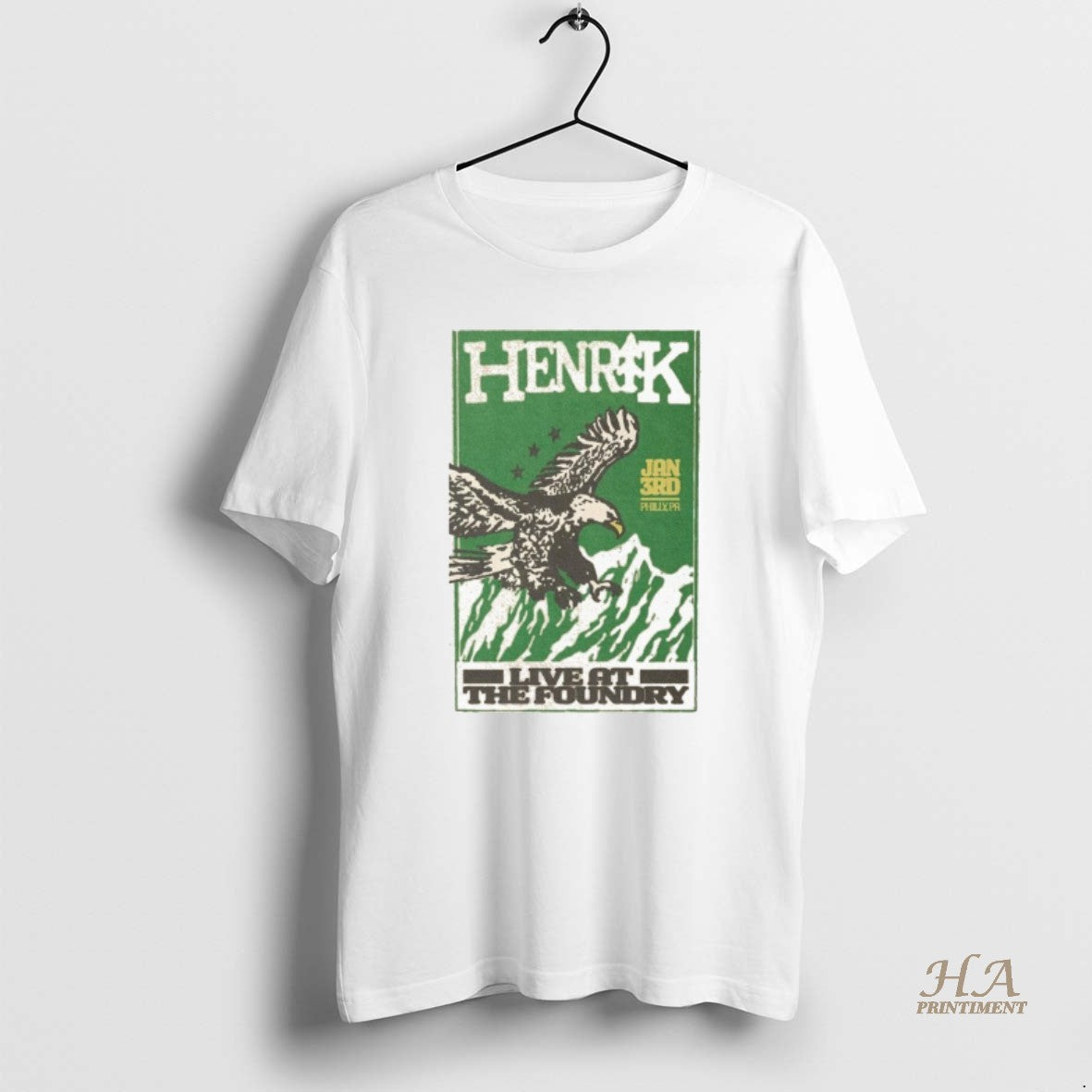 Official Henrik Live At The Foundry Philly Pa January 3 2026 Eagle Shirt Hoodie Sweatshirt | PurePodTees.com