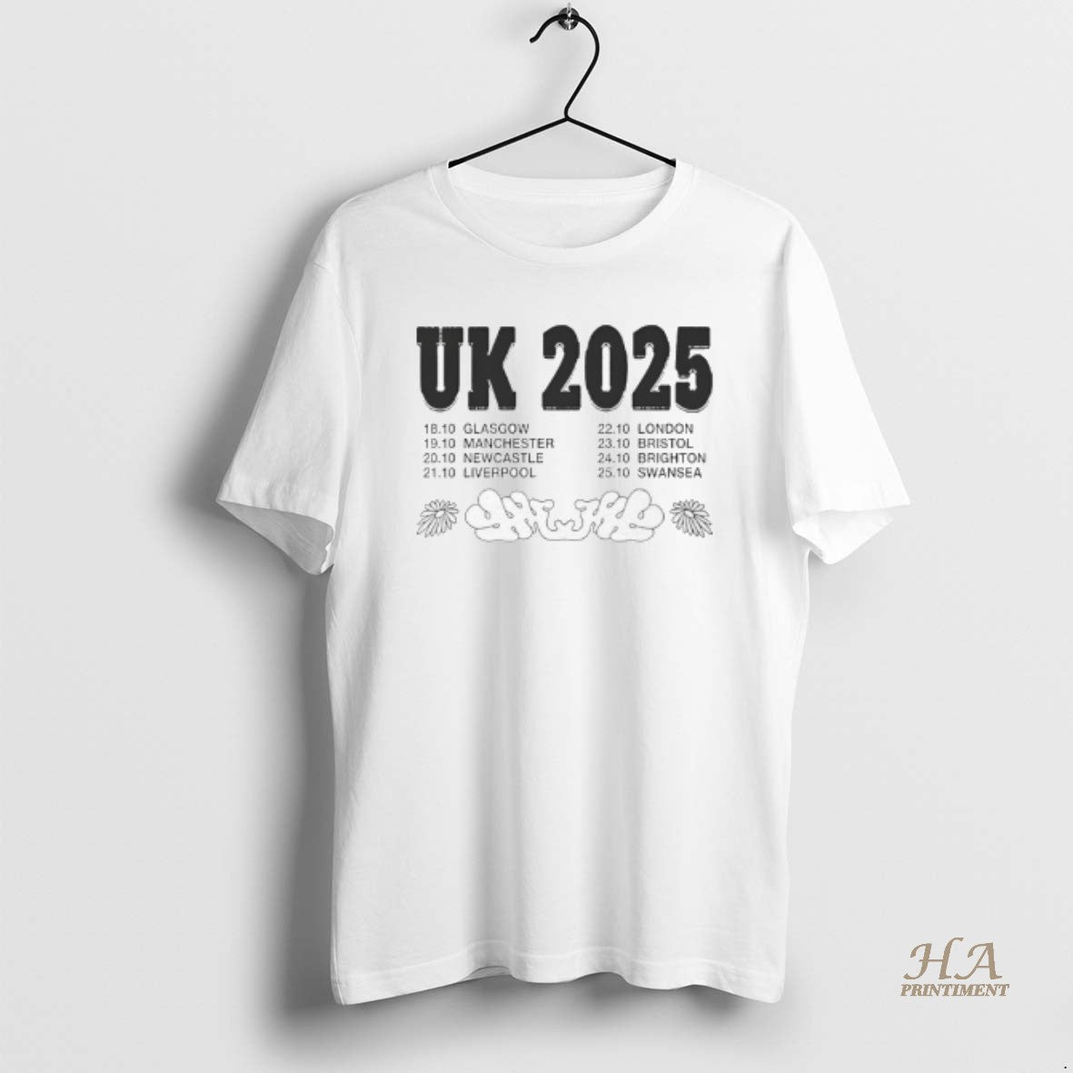 Official Higher Power Tour 2025 Uk Shirt Hoodie Sweatshirt | PurePodTees.com