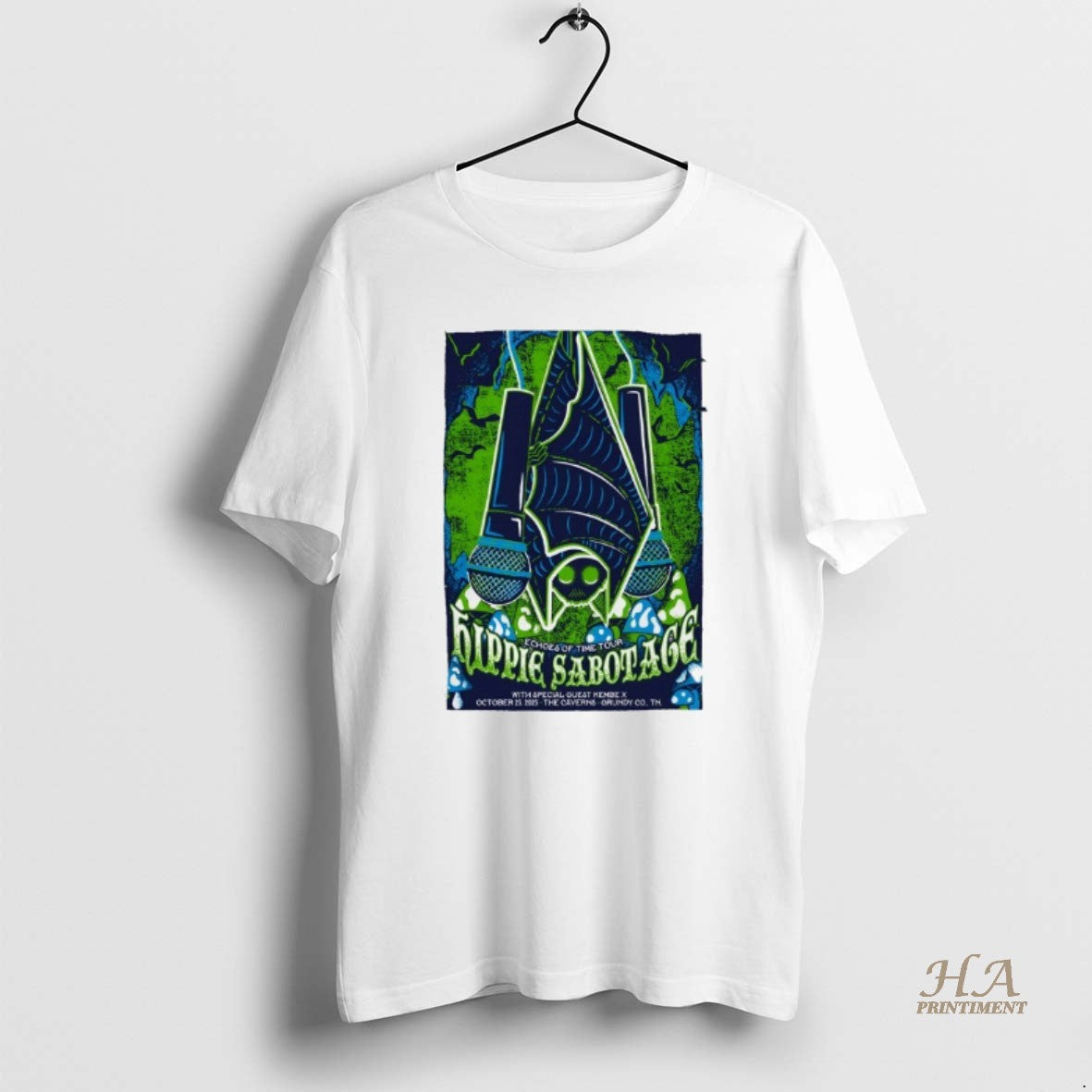 Official Hippie Sabotage Echoes Of Time Tour Oct 25 2025 Grundy Co Tn Shirt Hoodie Sweatshirt | PurePodTees.com