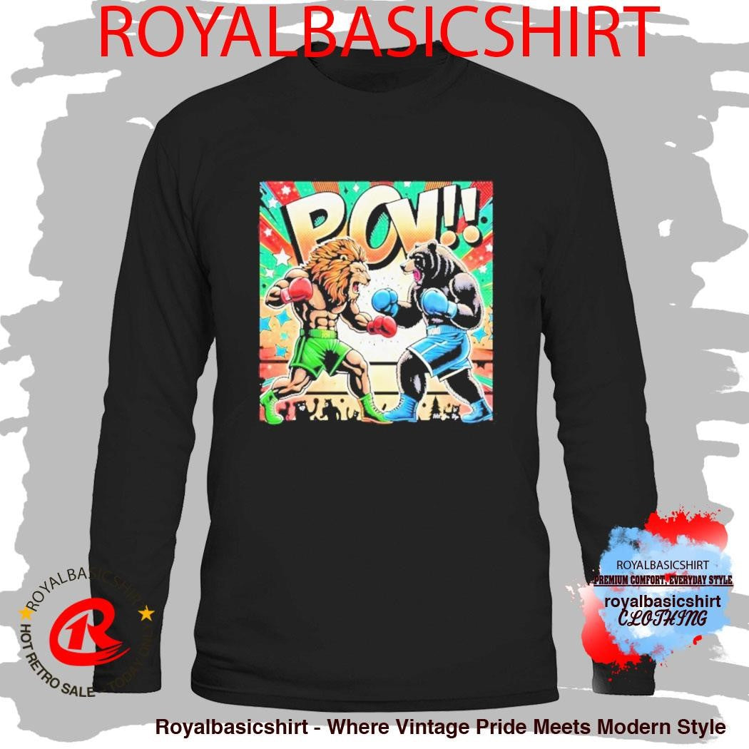 Hit Em Up Battle Of The Beast Lion Vs Bear Shirt